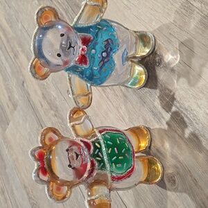 Dept 56 2002 Vintage Sparkle Acrylic Bears 2